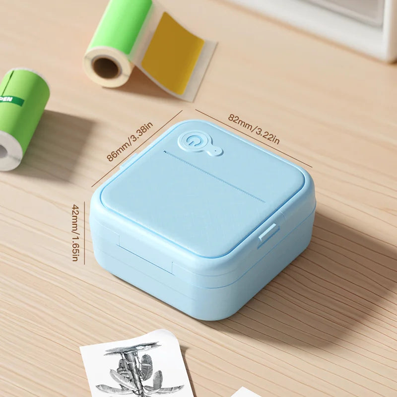 DOLEWA D8 Portable Mini Printers Wireless Bluetooth Inkless Sticker Maker Printer Tag Price Machine for Office School Kitchen