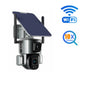 4K 8MP Dual Lens Solar Camera 10X/4X Zoom 4G SIM/WIFI Security Outdoor Camera Humanoid Tracking Color Night Vision Camera Solar