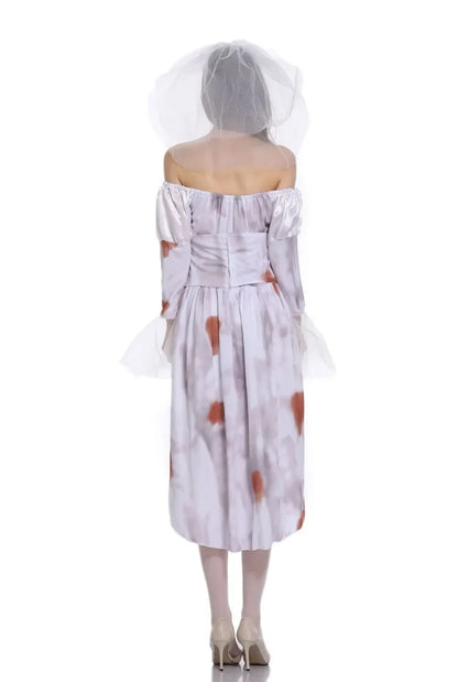Dress for Female Devil Cosplay Party Devil Corpse Bride Costumes Halloween Women Scary Vampire Costume Clothes Witch Dresses \