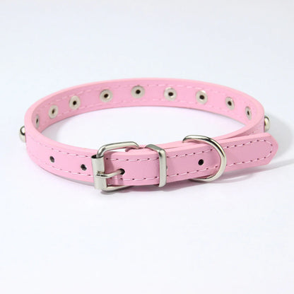 Rivets Anti-Bite Leather Dog Cat Collars Pu For Small Medium Large Dogs Pet Collar Pet Products Kitten Puppy Neck Strap