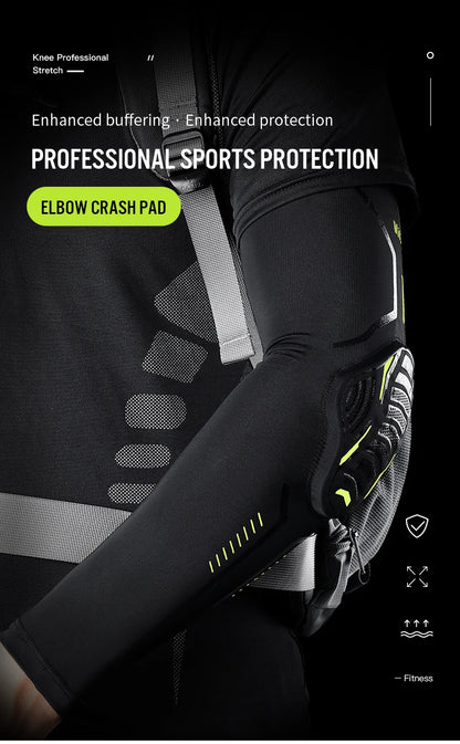 1 PCS Elastic Basketball Elbow and Arm Protectors Fitness Running and Cycling Sports Shock-absorbing Honeycomb Elbow Protectors