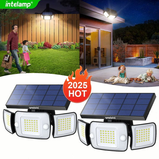 1200LM High Power LED Solar Light Motion Sensor Super Bright Solar Lamps Waterproof External Decoration Outdoor Garden Lantern
