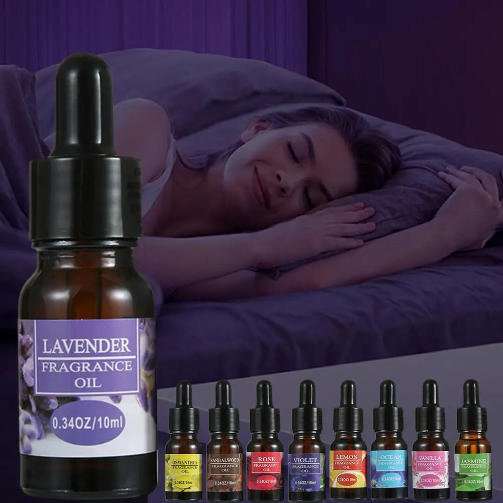 10ml Natural Plant Aromatherapy Oil 9 Flavors Essential Oils for Aroma Diffuser Air Humidifier Lavender Jasmine Sandalwood