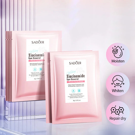 5pcs SADOER Nicotinamide Facial Masks Moisturizing Spot Removal Repair Brightening Hydrating Facial Masks Face Skin Care