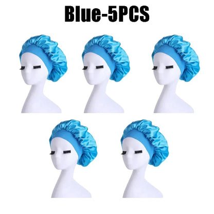 Hundreds of High Elasticity Hair Care Cap Moon Hat Wrapped Headscarf Beauty Cap Shower Cap Female Nursing Satin Sleeping Cap
