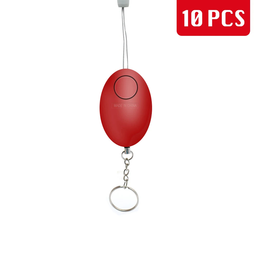 Cheap Self Defense Alarm 120dB Egg Shape Girl Women Security Protect Alert Personal Safety Scream Loud Keychain Emergency Alarm