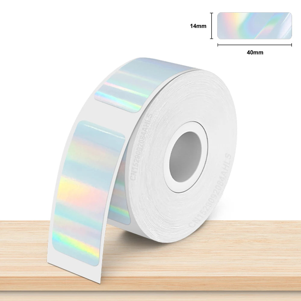 P15 Label Paper Roll White Adhesive Sticker for Marklife P15 P12 Q30 Q30S Label Printer 15*30mm 15*50mm Transparent Label Tape