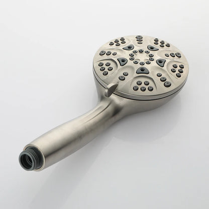 Shower Head Handheld Shower High Pressure Adjustable Spray Handheld Shower Heads Brushed Nickel Wall Mounted Shower Set 6 Jets