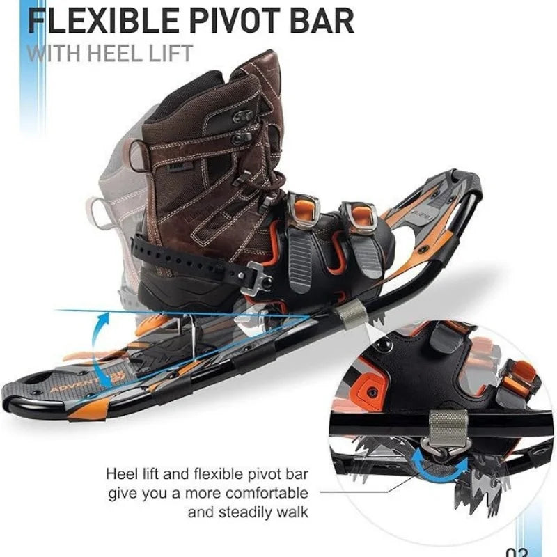 Aluminum Alloy Outdoor Snowboarding Equipment Mountain Climbing Shoes Anti Slip Adjustable Hiking Sneakers Snow Trekking Travel