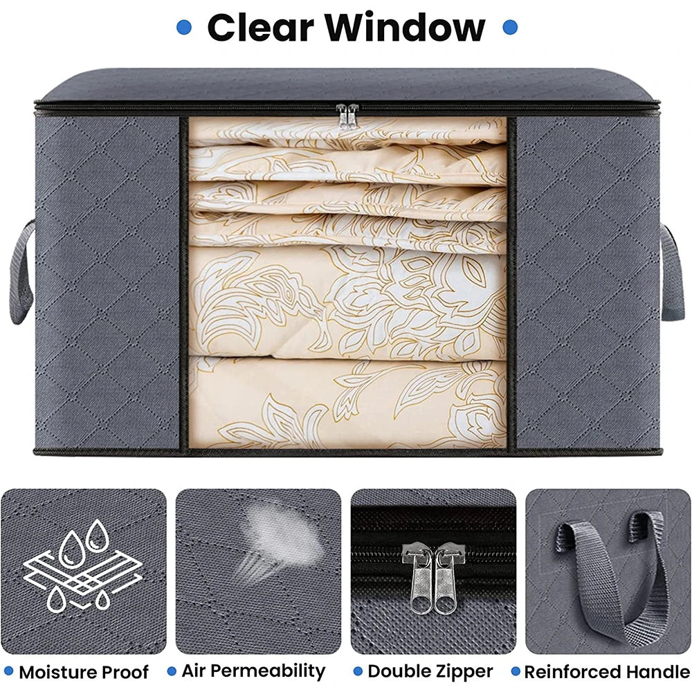 Quilt storage bag, clothing sorting bag, moving and organizing household bedding storage box, supplies