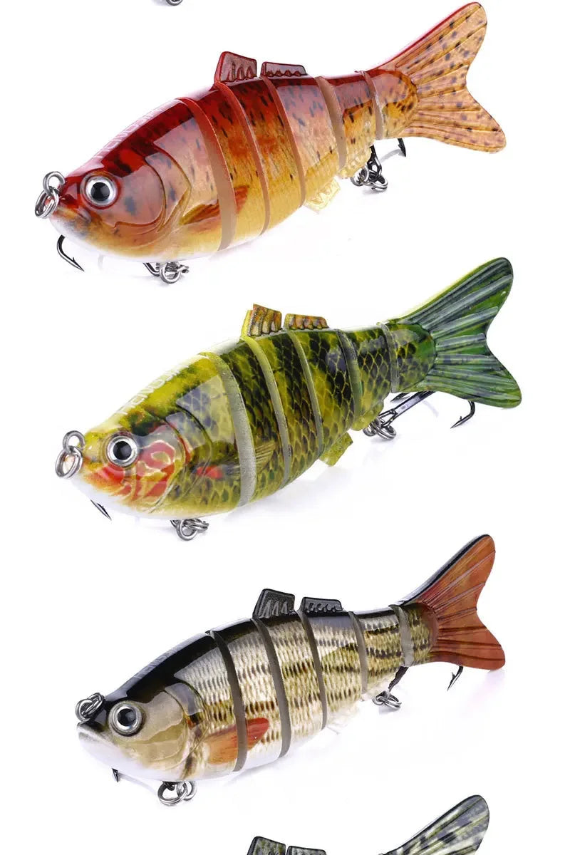 6/3/1Pcs Fishing Lure Sinking 10cm 17.5g 6 Segment Multi Jointed Swimbait Artificial Wobblers Crankbait Hard Bait Pesca Tackle