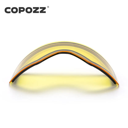 Replacement Ski Goggles Lenses Lens For COPOZZ Model-20101 Anti-fog UV400 Ski Glasses Snowboard Eyewear Lenses (Lens Only)