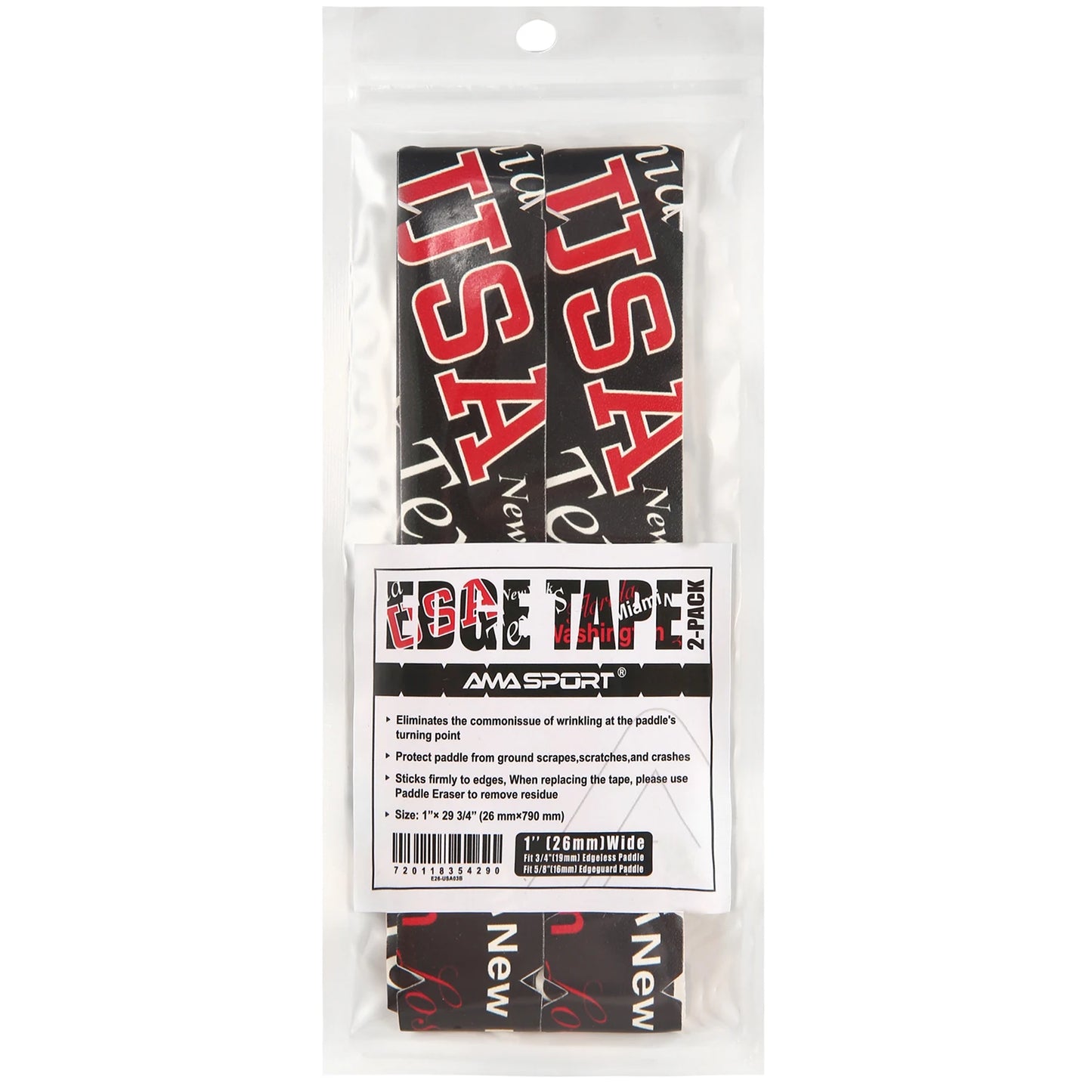 Pickleball Paddle Protection Tape - Paddle Head Edge Guard - Racket Edge Protection Tape -Pickleball Lead Tape- 2 Units Pack