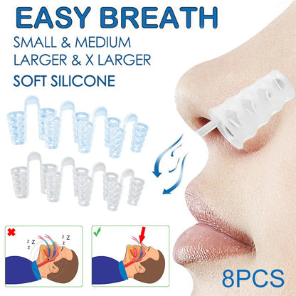 Anti Snoring Anti Snore Nose Clip Silicone Snoring Solution Device Snore Stopper Sleeping Aid Nasal Dilators Health Care