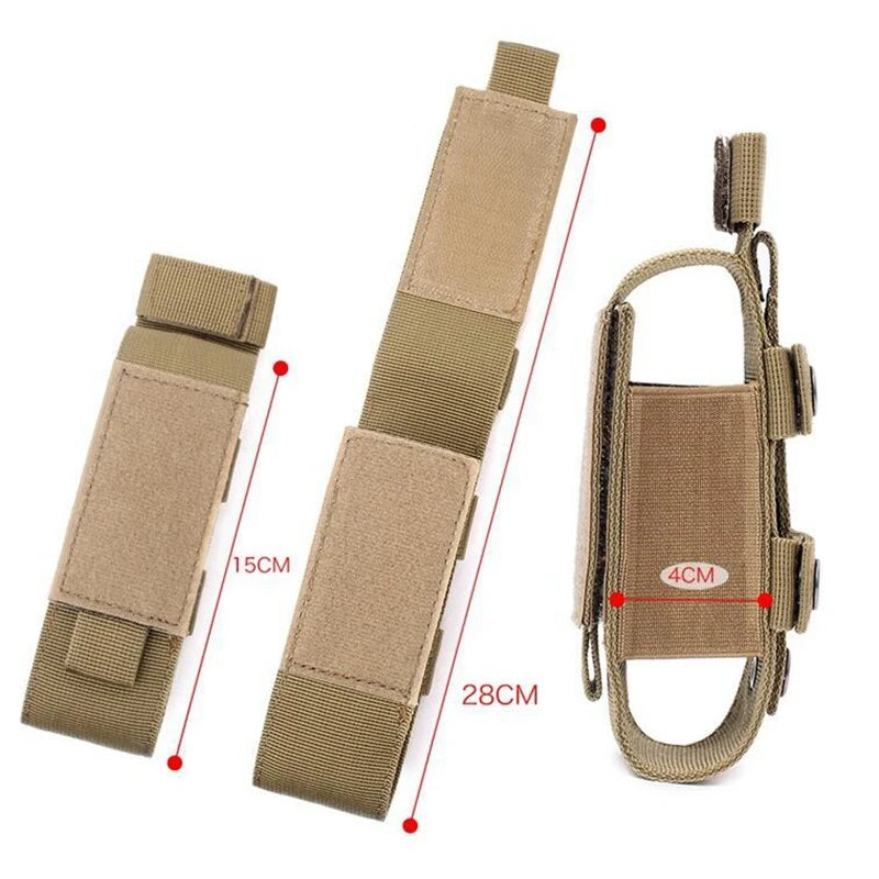 Tactical Outdoor Molle Scissor Bag Medical Shears Pouch Multifunctional Tourniquet Holder Storage Bag Case Flashlight Holster