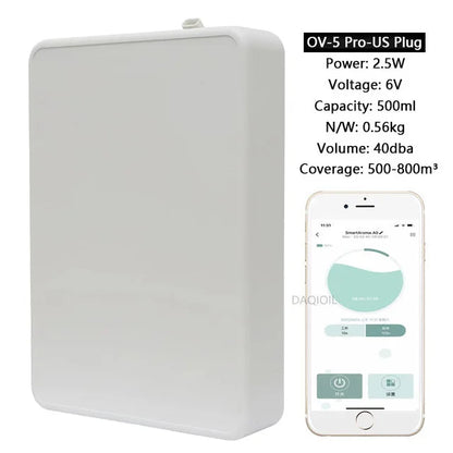 500ML Capacity Fragrance Diffuser Smart Scent Air Machine For Home Professional Waterless Essential Oil Diffuser Air FreshenerElectric DiffusersGoWisse.com