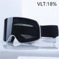 Big Ski Snowboard Goggles Women Men Skiing Eyewear Mask UV 400 Snow Protection Over Glasses Adult Double Anti-Fog Cylindrical