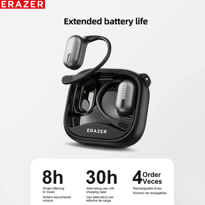  Bluetooth Earphones AI Translator ERAZER XF38, OWS LCD Touch Screen,Wireless,  HD Stereo