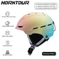 Horntour professional integrated ski helmet anti-collision warmth men and women outdoor single board double board ski equipment