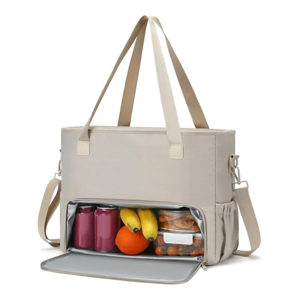 2 in 1 Lunch Tote Bag for Women Insulated Large Capacity 15.6 Inch Laptop Bag Lunch Compartment Computer Handbag Office