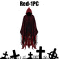 Mens Terrifying Halloween Costume Scary Hooded Cloak Horror Robe Gothic Masquerade Party Cosplay Dress Up Props Essential