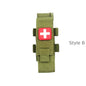 Tactical Outdoor Molle Scissor Bag Medical Shears Pouch Multifunctional Tourniquet Holder Storage Bag Case Flashlight Holster