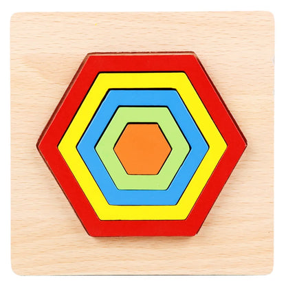Stacking Puzzle Game Blocks Educational Toy for Kids Montessori Wooden Shape Sorting Puzzle Sensory Toys Developmental 1 2 3 4 Y