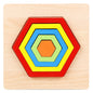 Stacking Puzzle Game Blocks Educational Toy for Kids Montessori Wooden Shape Sorting Puzzle Sensory Toys Developmental 1 2 3 4 Y