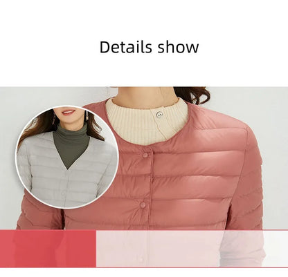 Top Grade 90% White Duck Down Women Ultra Lightweight Packable Line Jackets 2023 New Autumn Winter Keep Warm Puffer Coats