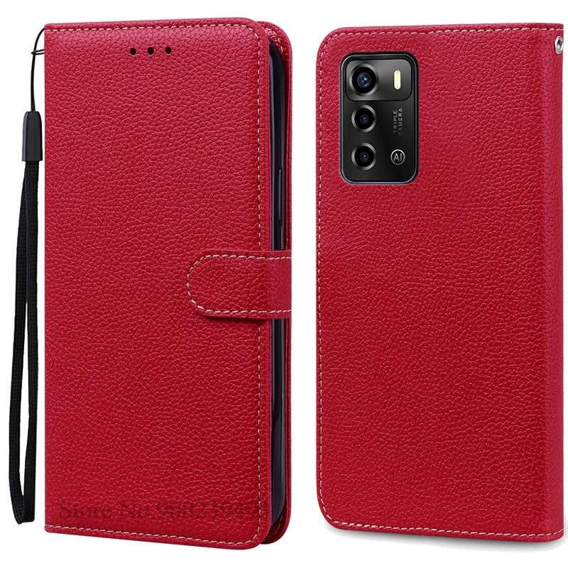 For ZTE Blade V40 Vita Case Soft Silicone Back Cover For ZTE Blade V40 Vita Case Leather Wallet Flip Cover Fundas