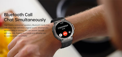 New T-Rex3 GPS Smart Watches 2025 for Xiaomi IOS Military Smartwatch Men 10ATM Waterproof 170 Sport Modes Built-in GPS BT Call