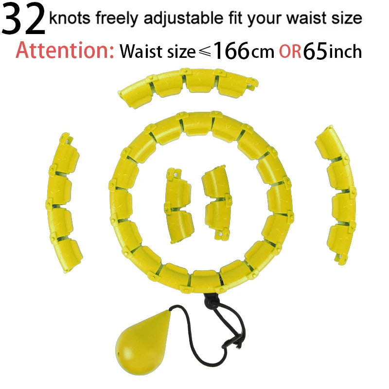 32/24/28 Section Adjustable Sport Hoops Abdominal Waist Exercise Detachable Hoola Massage Fitness Hoop Training Weight Loss
