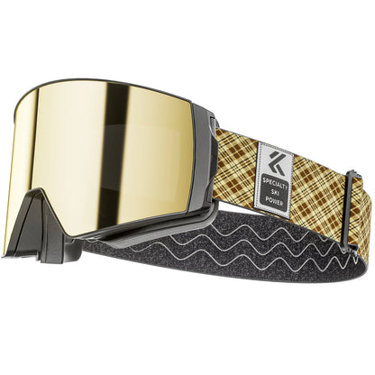 Kapvoe Snow Ski Goggles Snowboarding  Skiing Mask for Men Women Anti-Fog Lens Kit UV400 Protection Snowmobile Glasses Motorcycle