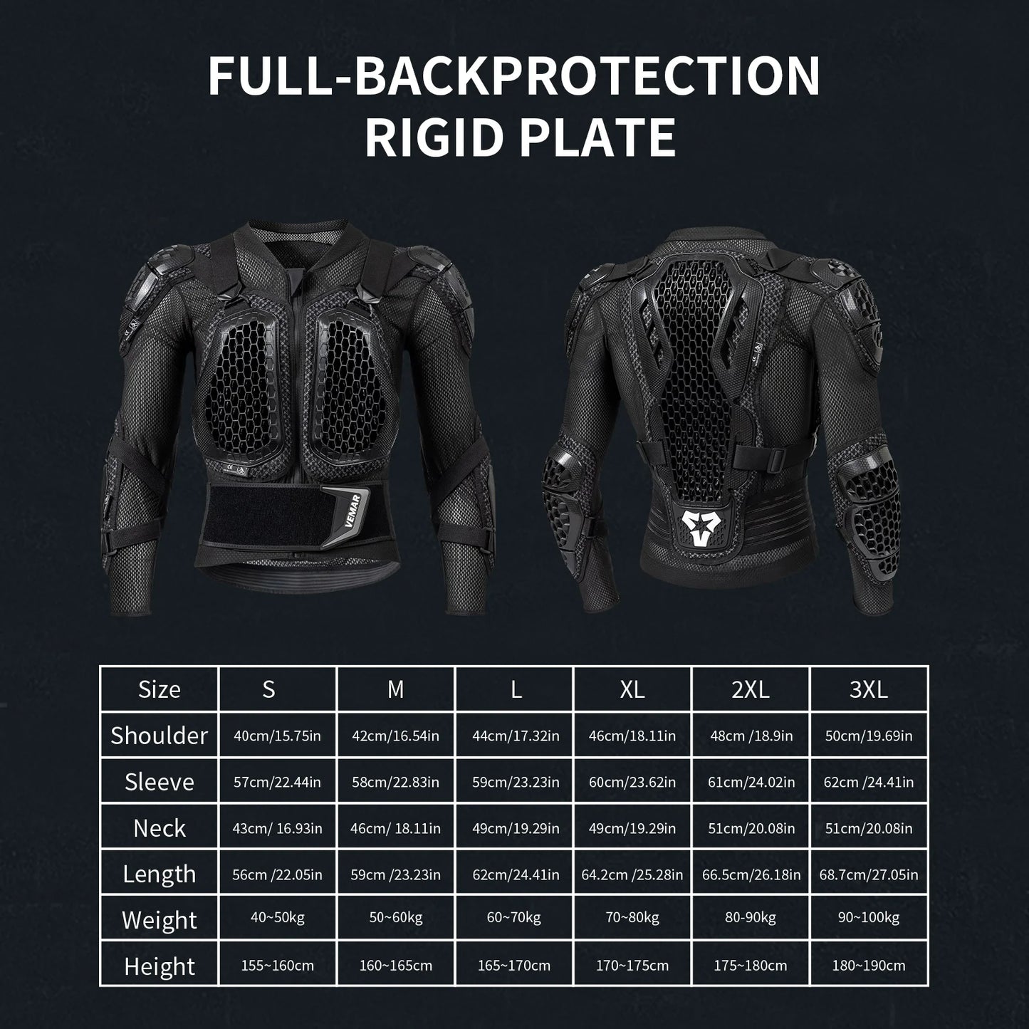 Off-Road Motocross Suit, Motorcycle Armor Jacket & Pants Set with Chest Back Guard, Breathable Protective Gear for Summer Riding