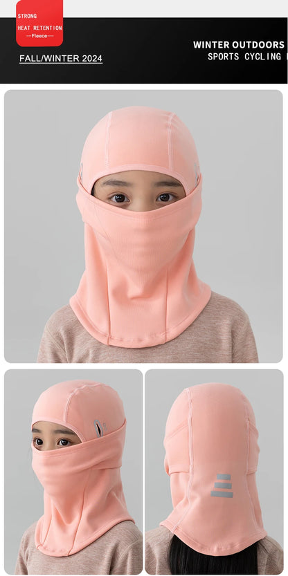 Children's ski warm headgear outdoor windproof cold-proof cycling mask helmet lining balaclava hat men and women