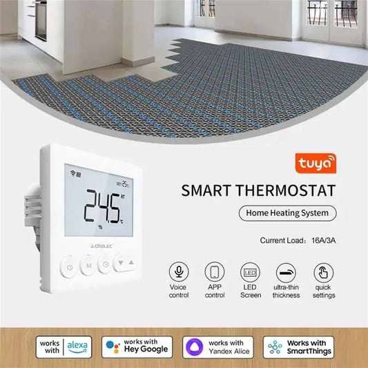 Tuya Smart Floor Heating Wifi Thermostat For Water Room Temperature Remote Controller Google Home\Aleax