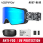 Vozapow Ski Goggles Magnetic Double Layer Anti Fog Professional Skiing Mask Men Women Super View Snowboard UV400 Snow Sunglasses