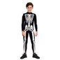 Kids Halloween Cosplay Scary Costume Zombies Skeleton Print Jumpsuit Boys Girls Zentai Suit Child Carnival Party Birthday Gifts