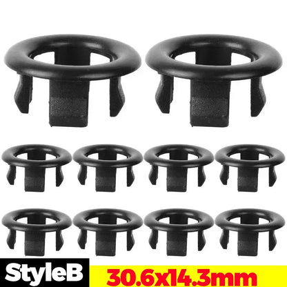 24/1Pcs Faucet Wash Basin Overflow Ring Sink Overflow Cover Home Kitchen Bathroom Basin Trim Bath Sink Round Hollow Ring Plug