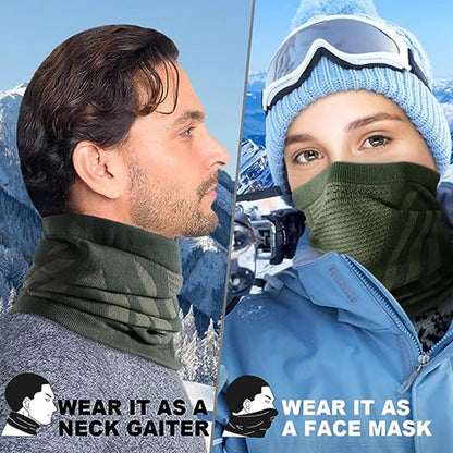 Winter Neck Warmer Gaiter/Balaclava,Windproof Face Mask for Ski, Snowboard,Motorcycle Cycling for Men's and Women's All Weather