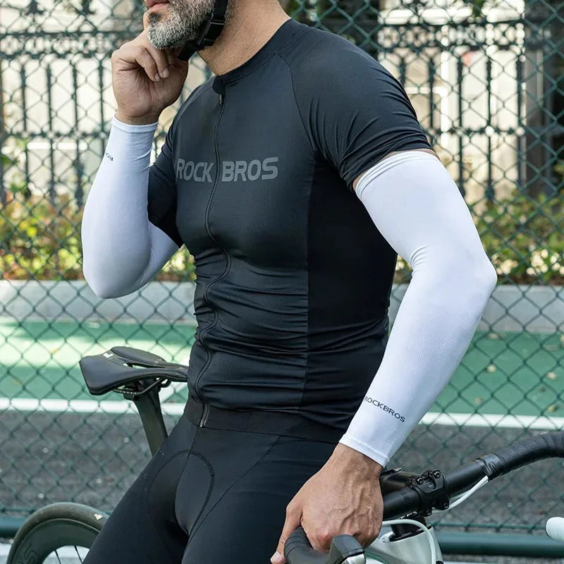 Breathable UV Protection Cycling Arm Sleeves for Outdoor Sports Road Bike Sun Guard Gear Arm Sleeves Sun UV Protection for Men