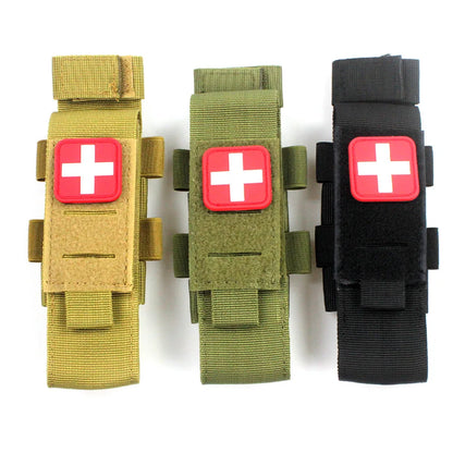 Tactical Outdoor Molle Scissor Bag Medical Shears Pouch Multifunctional Tourniquet Holder Storage Bag Case Flashlight Holster