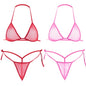 2PCS Women Sexy Lingerie Sets Ultra-thin Mesh Wirefree Bra Set Lingerie Ultra Hot Women's Transparent Exotic Underwear Sets