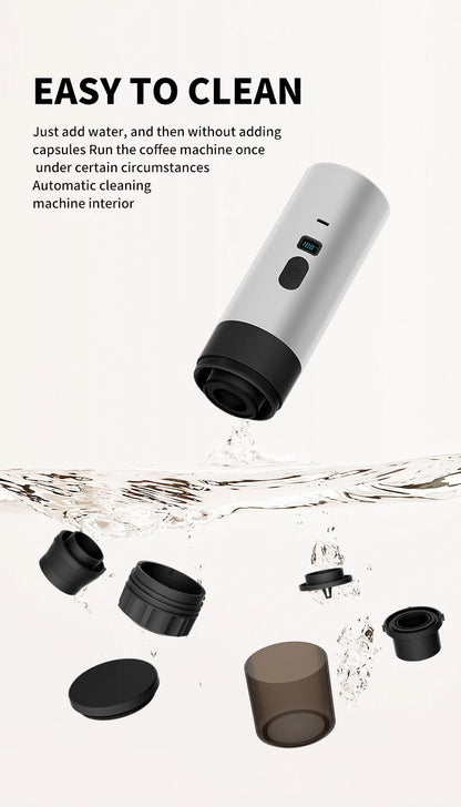 Xiaomi Youpin Coffee Machine Wireless Electric Portable Espresso Coffee Machine Camp Digital Display Capsule Powder Coffee Maker