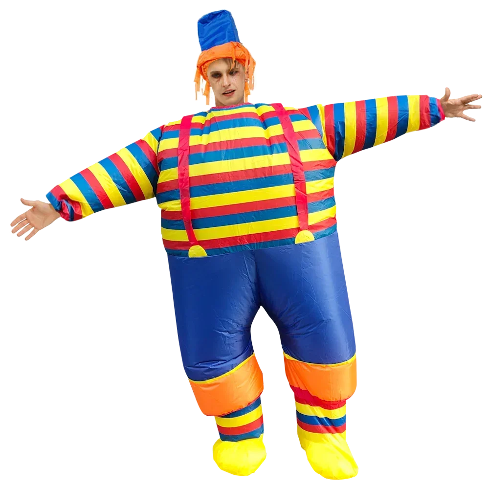 custom Adult Sumo Ballet Clown Inflatable Costumes Purim Halloween Christmas Anime Cosplay Costume Scary Mascot Party Dress ZML
