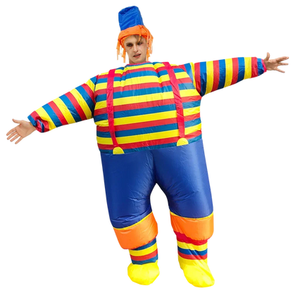 custom Adult Sumo Ballet Clown Inflatable Costumes Purim Halloween Christmas Anime Cosplay Costume Scary Mascot Party Dress ZML