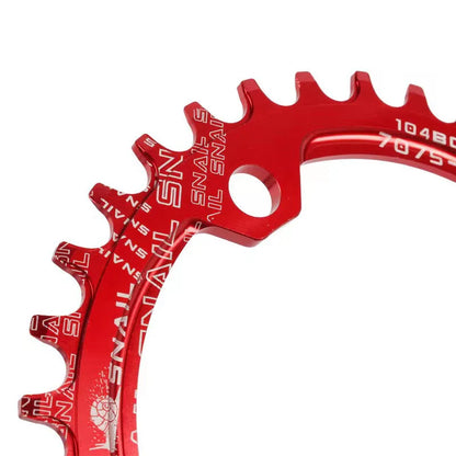 MEROCA Bicycle Crank Chainwheel 104BCD Bike Crankset Aluminum Alloy with Bottom Square Hole 170mm Crank 32/34/36/38/40/42T Plate