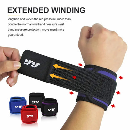 1 Pc Wristband Wrapping Compression Sports Wrist Thin Style Elastic Adjustable Wrist Guard Support Basketball Run Sweatband Gym