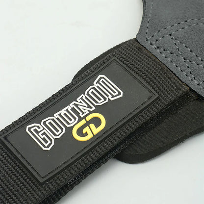 Wrist Straps for Weightlifting Double Layers Cow Leather Gloves Women Men Deadlift Maximum Grip Support Bench Press Pull-up F18