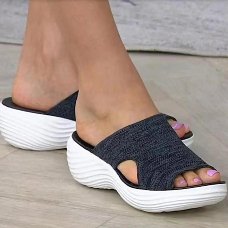 Women Shoes Sandals Summer Party Ladies Shoes Slides Women's Shoes Wedge Sandals Ladies Plus Size Footwear Woman Slippers Female